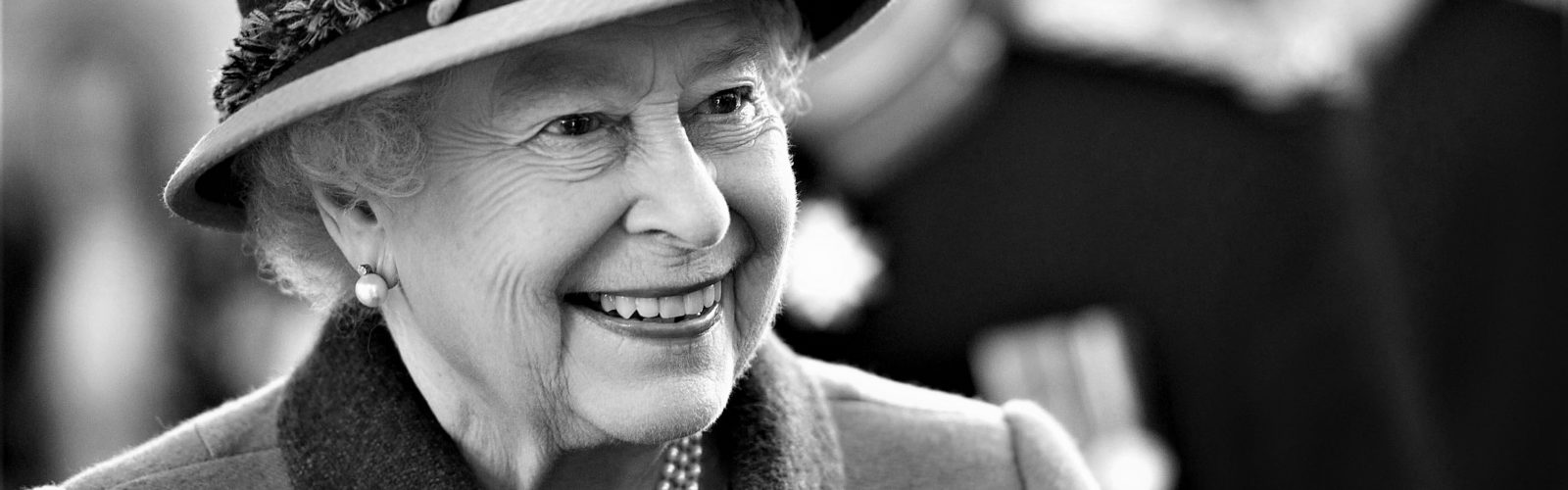 A black and white image of Her Majesty Queen Elizabeth II. Photo credit: Press Association